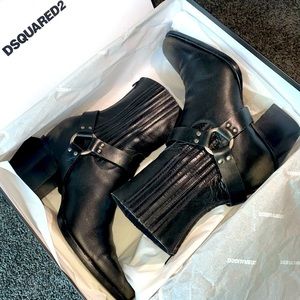 Dsquared2 Biker Ring Ankle Boots